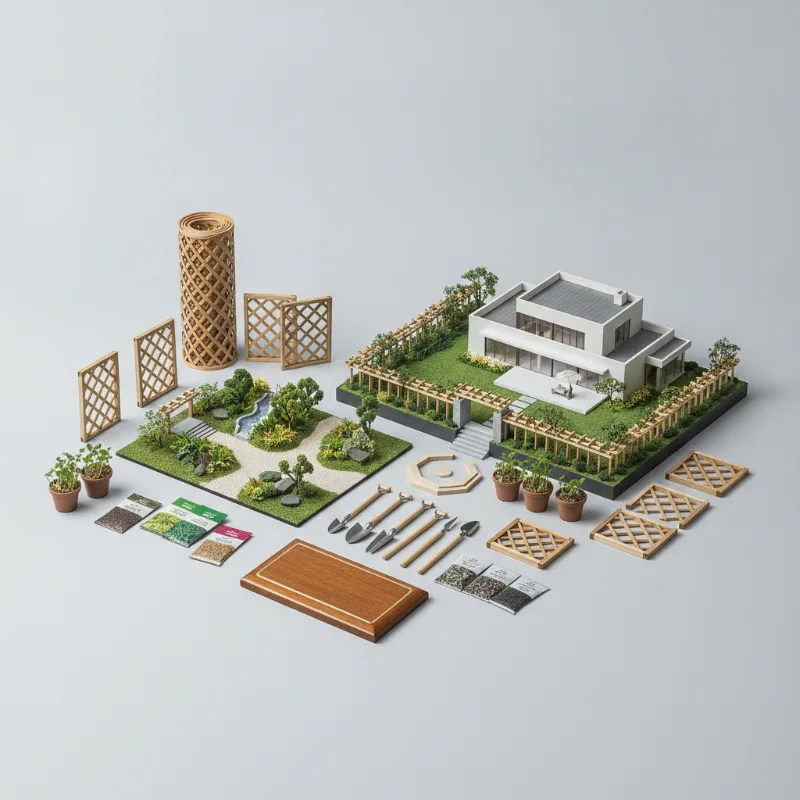 Nature & Trend รับจัดสวน ออกแบบบ้านและสวน ออกแบบจัดสวน ดูแลบ้านและสวนของท่านครบวงจร  จัดสวนทุกสไตล์ รับทำระแนงไม้แต่งบ้านและสวนทุกชนิด — สินค้าหลัก