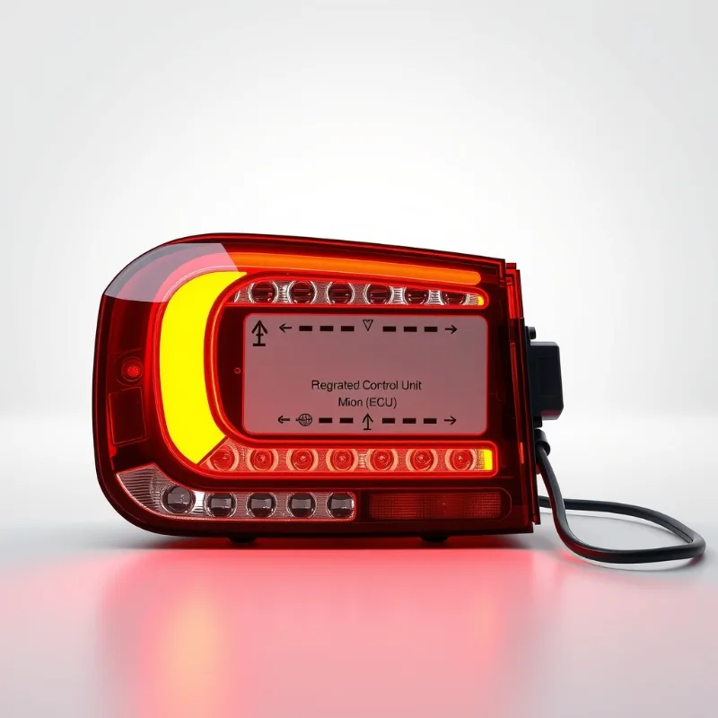 Tail light with ECU